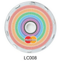 Logo In-Motion Coaster (Rainbow Concentric Circles)